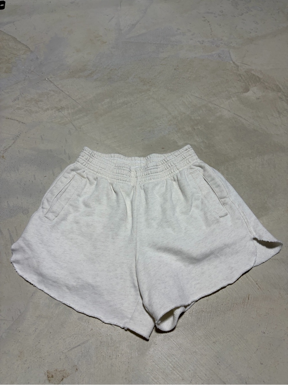aerie Soft Cream Athletic Lounge Shorts XS